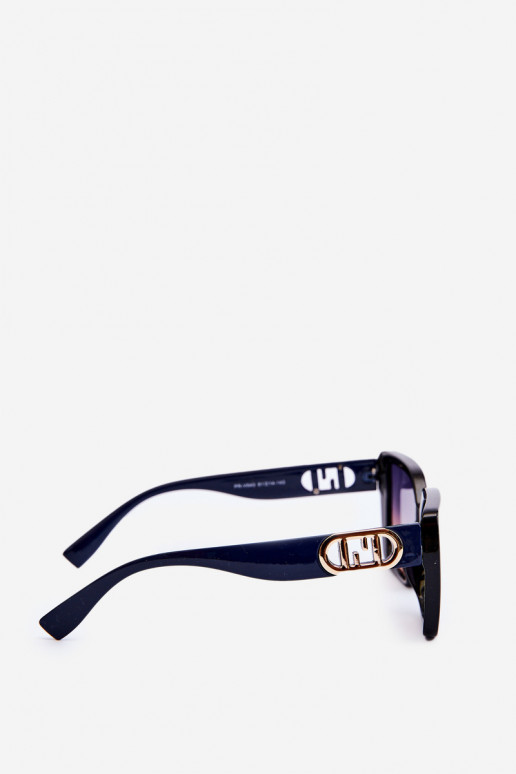 Sonnenbrille Damen mit ausgefallenem Detailm UV400 dunkelblau Sonnenbrille Damen mit ausgefallenem Detailm UV400 dunkelblau