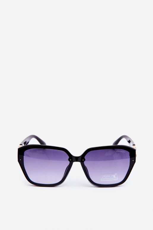 Damensonnenbrille Ze goldfarben Detailem UV400 schwarze Farbe Damensonnenbrille Ze goldfarben Detailem UV400 schwarze Farbe