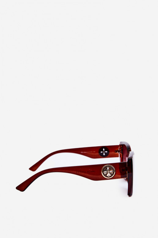 Klassische Damen-Sonnenbrille mit den schönsten Details, UV400-braune Farbe Klassische Damen-Sonnenbrille mit den schönsten Details, UV400-braune Farbe