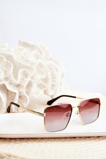 Sonnenbrille Damen UV400 goldbraun