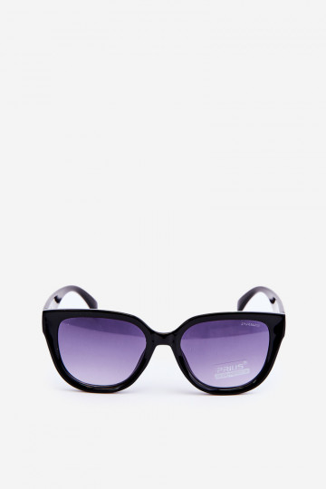 Sonnenbrille Damen Ze Goldfarbe Details UV400 schwarze Farbe 2