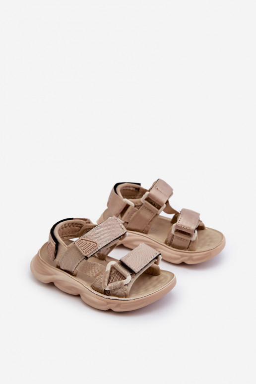 Kindersandale mit Klebeverschlüssen beige Orretta