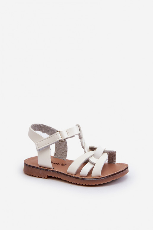 Kindersandalen mit Klebeverschlüssen in der Farbe Weiß Marimona Kindersandalen mit Klebeverschlüssen in der Farbe Weiß Marimona