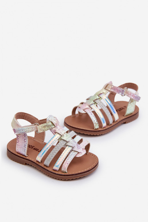 Sandalen Gladiator Kinder mit Klebeverschlüssen in verschiedenen Farben Radovia