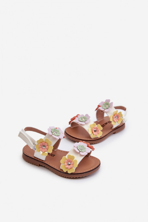 Sandalen Kinder Ozdobione mit Blumenmotiven in verschiedenen Farben Tinette