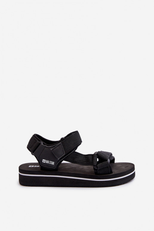 Damensandalen mit Plateau Big Star NN274A532 schwarze Farbe Damensandalen mit Plateau Big Star NN274A532 schwarze Farbe