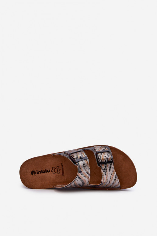 Bequeme Damenhausschuhe mit Schnallen Inblu CP000045 schwarz Bequeme Damenhausschuhe mit Schnallen Inblu CP000045 schwarz