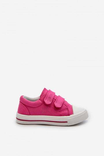 Kinder-Freizeitschuhe mit Klebeverschlüssen Big Star NN374113 rosa 2