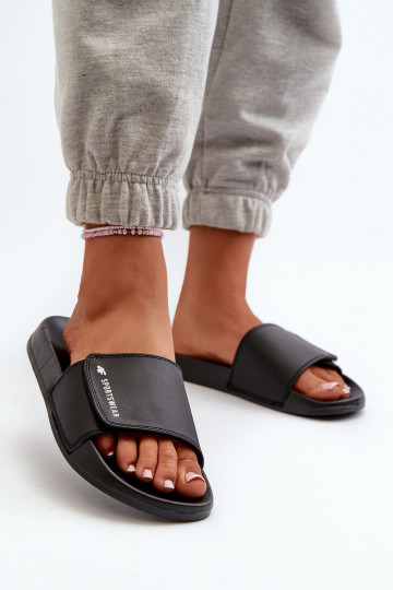 Damenhausschuhe 4FMM00FFLIF031A-20S schwarz