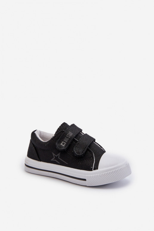 Kinder-Freizeitschuhe mit Klebeverschlüssen Big Star NN374111 schwarze Farbe Kinder-Freizeitschuhe mit Klebeverschlüssen Big Star NN374111 schwarze Farbe