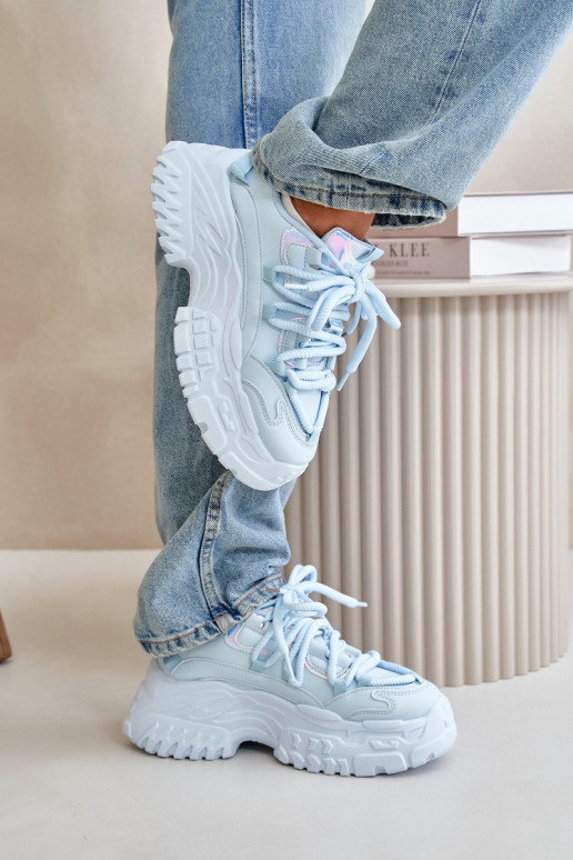 Turnschuhe Modell Schuhe Damen mit modischen massiven Sohlen blaue Farbe Nevela Turnschuhe Modell Schuhe Damen mit modischen massiven Sohlen blaue Farbe Nevela