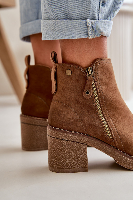 Beheizte Damenstiefel Z aus Öko-Wildleder in der Farbe Velarilla