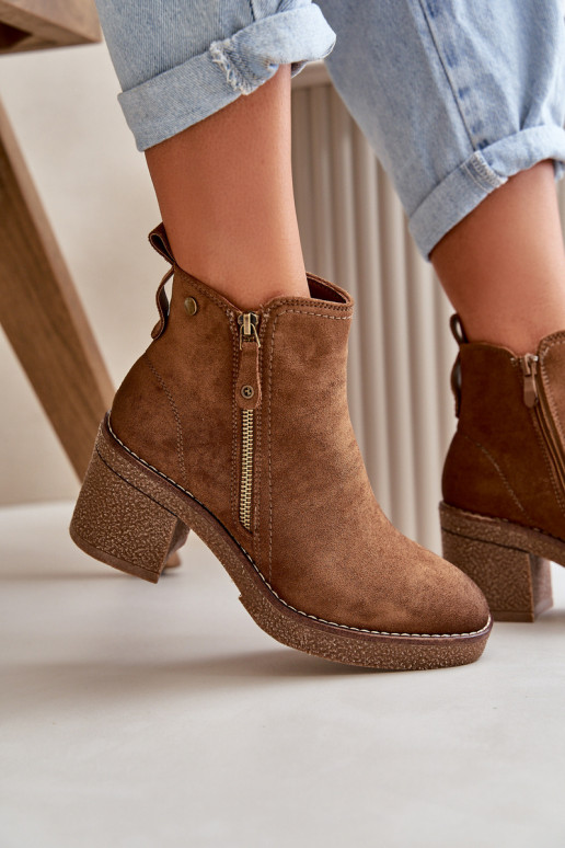 Beheizte Damenstiefel Z aus Öko-Wildleder in der Farbe Velarilla