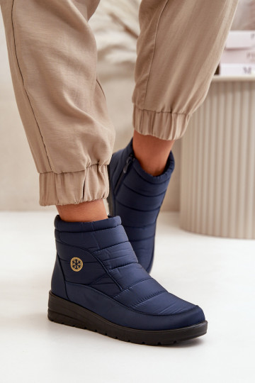 Schneestiefel Damen warm dunkelblau Helis 2