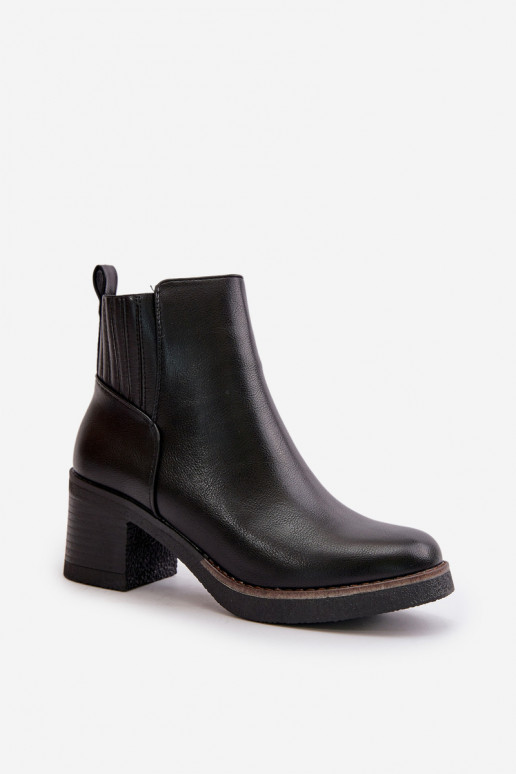 Gewärmte Damenstiefel Eko Oda schwarze Farbe Irittes Gewärmte Damenstiefel Eko Oda schwarze Farbe Irittes