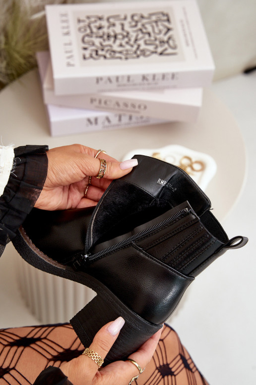 Gewärmte Damenstiefel Eko Oda schwarze Farbe Irittes Gewärmte Damenstiefel Eko Oda schwarze Farbe Irittes