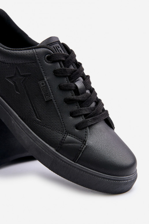 Freizeitschuhe für Herren aus Öko-Leder Big Star OO174021 Hi-Poly System schZuarze Farbe