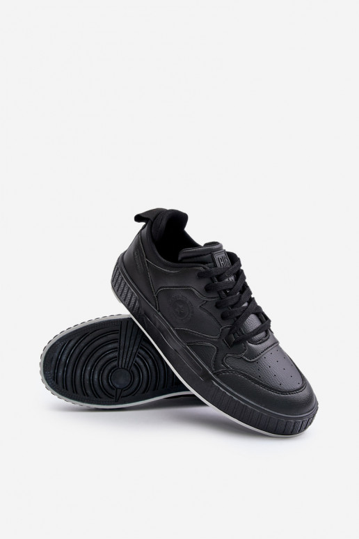 Sneakers Stilvollllschuhe für Männer aus Öko-Leder Big Star OO174004 schZuarze Farbe