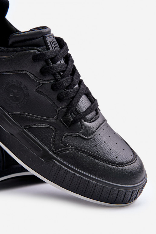 Sneakers Stilvollllschuhe für Männer aus Öko-Leder Big Star OO174004 schZuarze Farbe