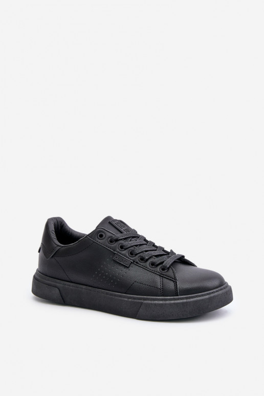 lässige Schuhe Sneakers Stilvollllschuhe für Männer aus Öko-Leder Big Star OO174117 schZuarze Farbe