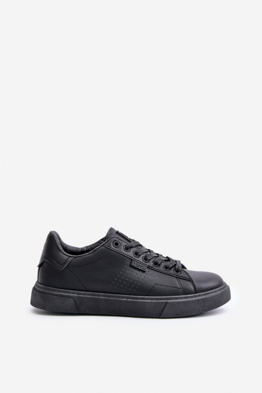 lässige Schuhe Sneakers Stilvollllschuhe für Männer aus Öko-Leder Big Star OO174117 schZuarze Farbe