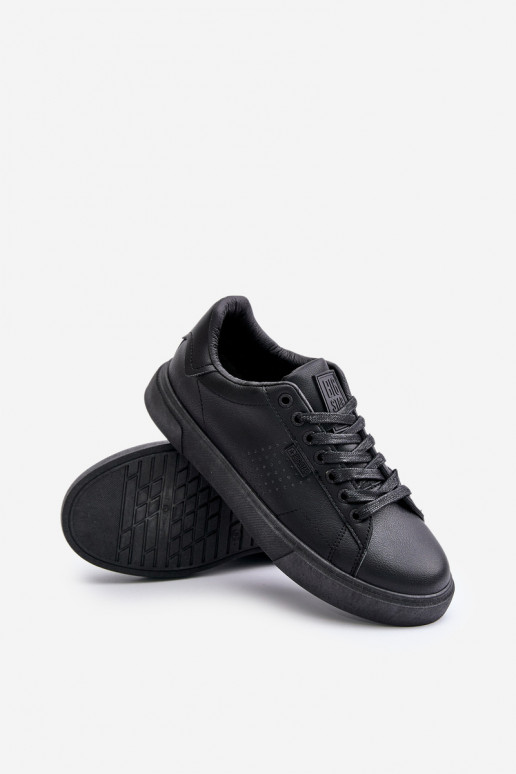 lässige Schuhe Sneakers Stilvollllschuhe für Männer aus Öko-Leder Big Star OO174117 schZuarze Farbe