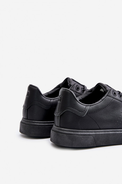 lässige Schuhe Sneakers Stilvollllschuhe für Männer aus Öko-Leder Big Star OO174117 schZuarze Farbe