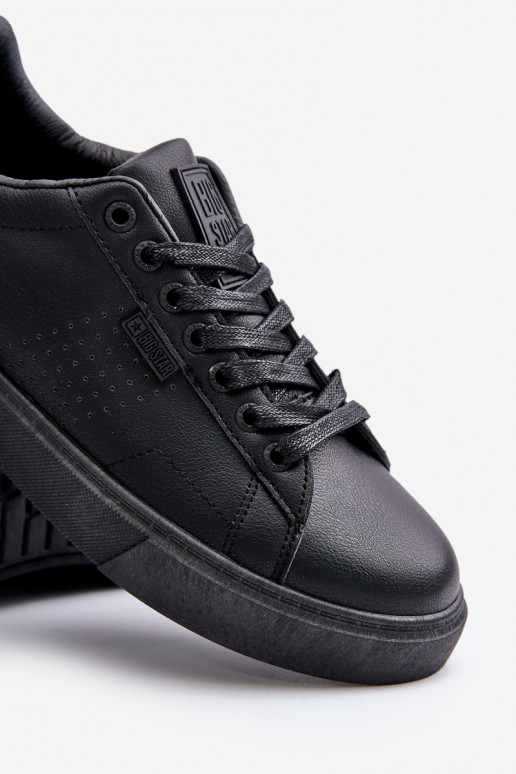 lässige Schuhe Sneakers Stilvollllschuhe für Männer aus Öko-Leder Big Star OO174117 schZuarze Farbe