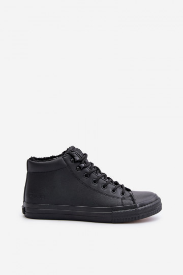 sich Zuarm laufen Freizeitschuhe für Herren aus Öko-Leder Big Star OO174607 schZuarze Farbe 2