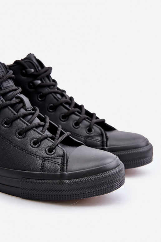 sich Zuarm laufen Freizeitschuhe für Herren aus Öko-Leder Big Star OO174607 schZuarze Farbe