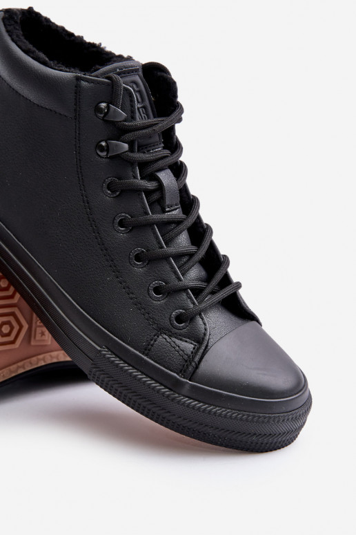 sich Zuarm laufen Freizeitschuhe für Herren aus Öko-Leder Big Star OO174607 schZuarze Farbe