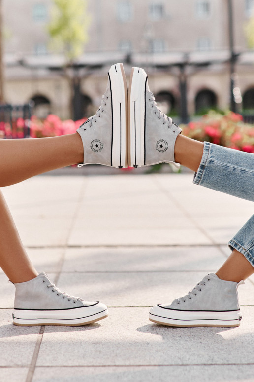 sich Zuarm laufen Freizeitschuhe mit einer Plattform Eko Haut Big Star OO274069 blaue Farbe