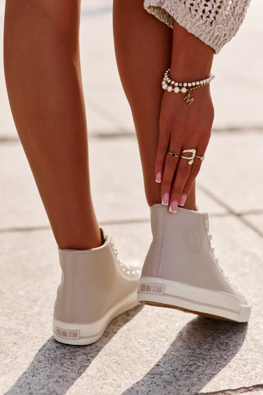 Freizeitschuhe sich Zuarm laufen aus Öko-Leder pinke Farbe Big Star OO274933 Freizeitschuhe sich Zuarm laufen aus Öko-Leder pinke Farbe Big Star OO274933