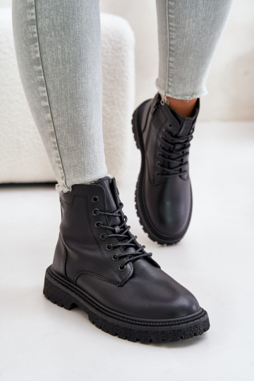 erwärmte Arbeitsstiefeletten Damen OO274A126 schwarze Farbe 2