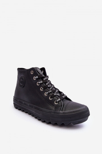 Freizeitschuhe Big Star High erwärmte schwarze Farbe EE274110 2