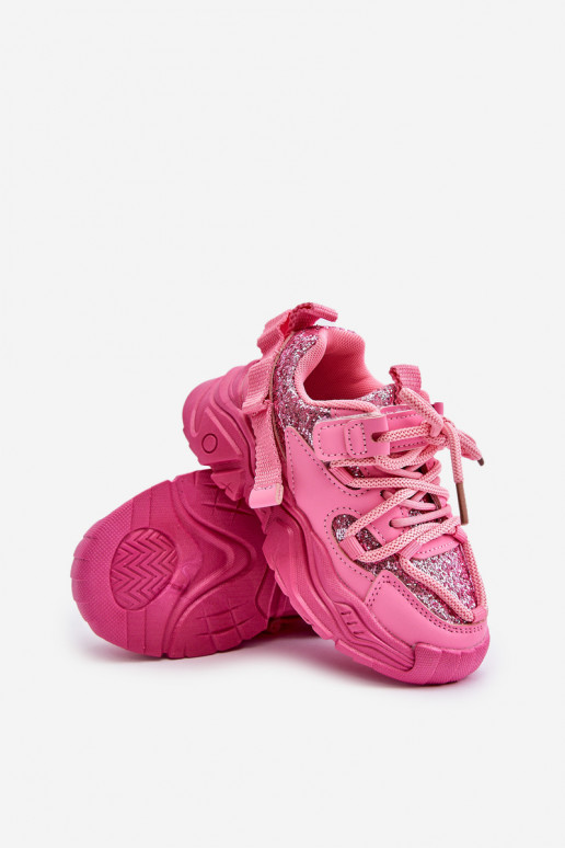 Sneakers Stilvollllschuhe Kindisch Ozdobione Cekinami pinke Farbe Liatoma Sneakers Stilvollllschuhe Kindisch Ozdobione Cekinami pinke Farbe Liatoma