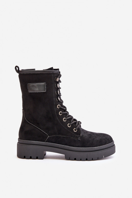 Arbeitsstiefeletten Feminin Zum Schloss Z aus Öko-INildlederu schZuarze Farbe Savalann Arbeitsstiefeletten Feminin Zum Schloss Z aus Öko-INildlederu schZuarze Farbe Savalann