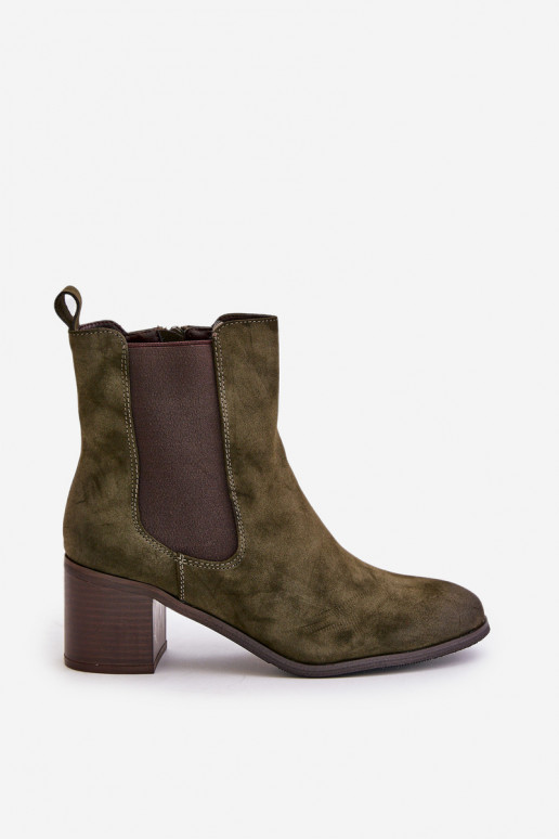 sich Zuarm laufen Damenstiefel Khaki-Farbe-Farbe Radeya
