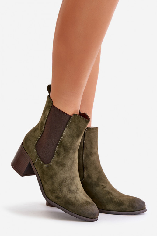 sich Zuarm laufen Damenstiefel Khaki-Farbe-Farbe Radeya