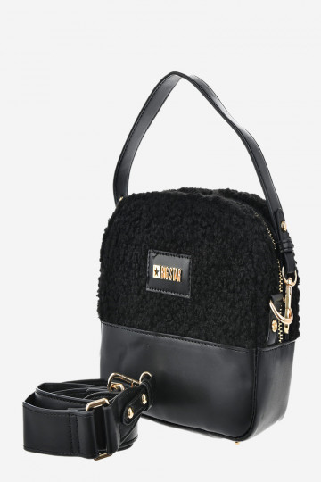 Kleine Damenhandtasche Big Star OO574130 schwarz 2