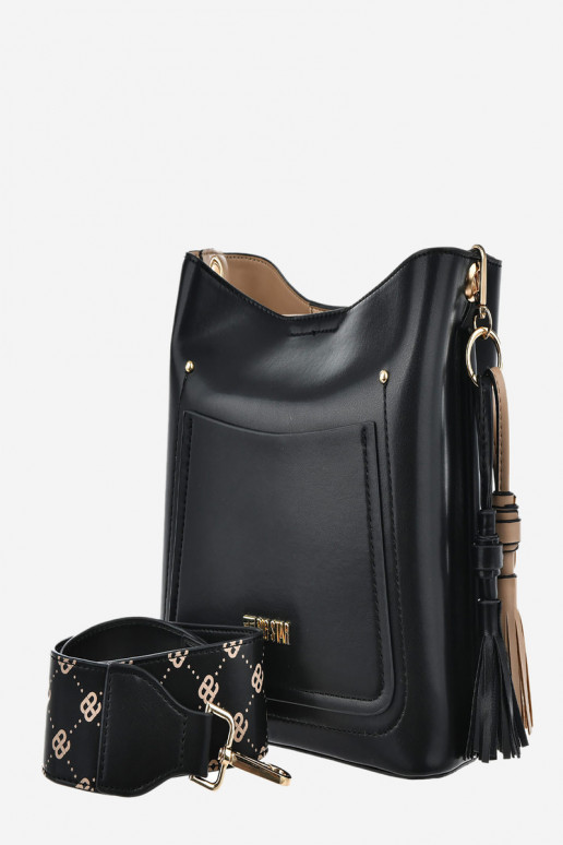 Eine kleine Handtasche aus Öko-Leder Big Star OO574139 SchZuarz