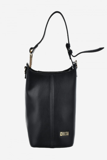 Kleine Damenhandtasche aus Öko-Leder Big Star OO574133 schwarz