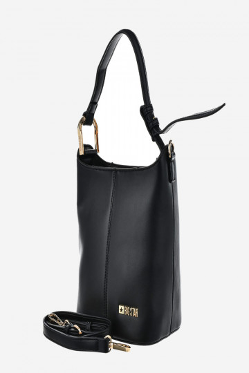 Kleine Damenhandtasche aus Öko-Leder Big Star OO574133 schwarz 2