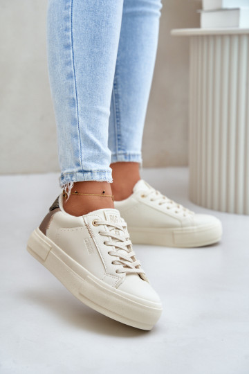 erwärmte Freizeitschuhe mit Plateau Big Star OO274A454 beige Farbe 2