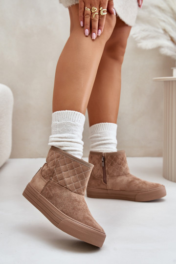 Stiefel Schneestiefel mit Fell innen erwärmt Big Star OO274A524 beige 2