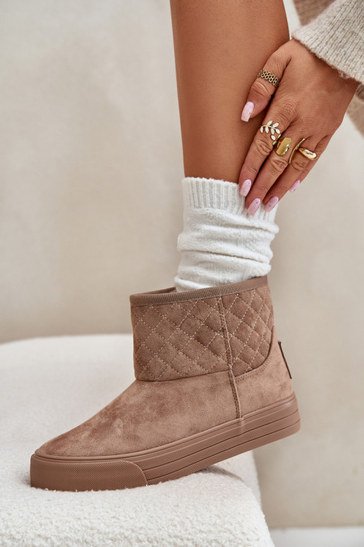 Stiefel Schneestiefel Zum Schloss sich Zuarm laufen mit Fell innen Big Star OO274A524 Beige Stiefel Schneestiefel Zum Schloss sich Zuarm laufen mit Fell innen Big Star OO274A524 Beige