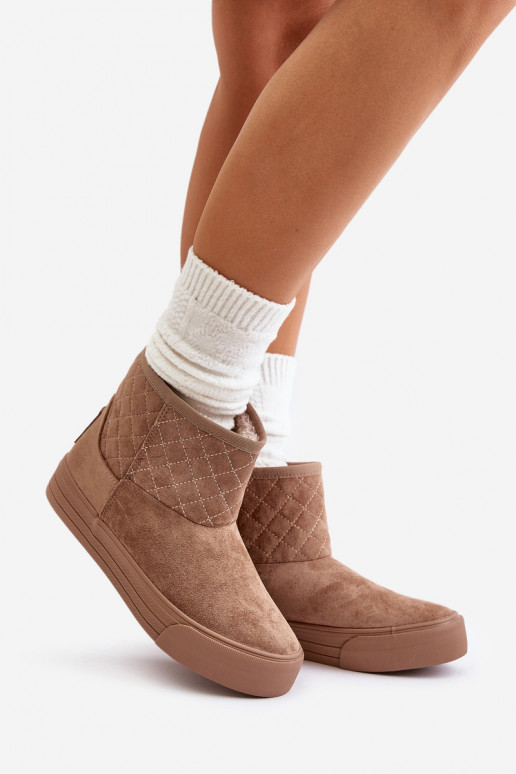 Stiefel Schneestiefel Zum Schloss sich Zuarm laufen mit Fell innen Big Star OO274A524 Beige Stiefel Schneestiefel Zum Schloss sich Zuarm laufen mit Fell innen Big Star OO274A524 Beige