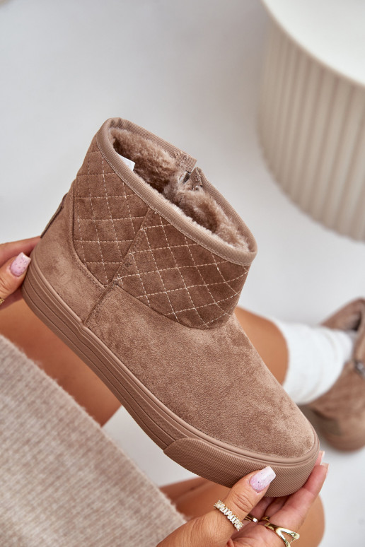 Stiefel Schneestiefel Zum Schloss sich Zuarm laufen mit Fell innen Big Star OO274A524 Beige Stiefel Schneestiefel Zum Schloss sich Zuarm laufen mit Fell innen Big Star OO274A524 Beige