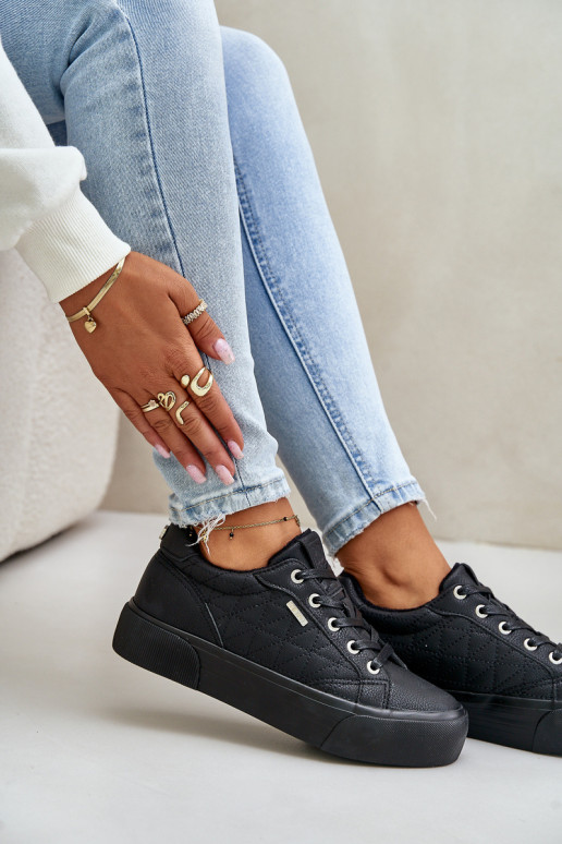 Freizeitschuhe mit einer Plattform sich Zuarm laufen Big Star OO274A465 schZuarze Farbe Freizeitschuhe mit einer Plattform sich Zuarm laufen Big Star OO274A465 schZuarze Farbe