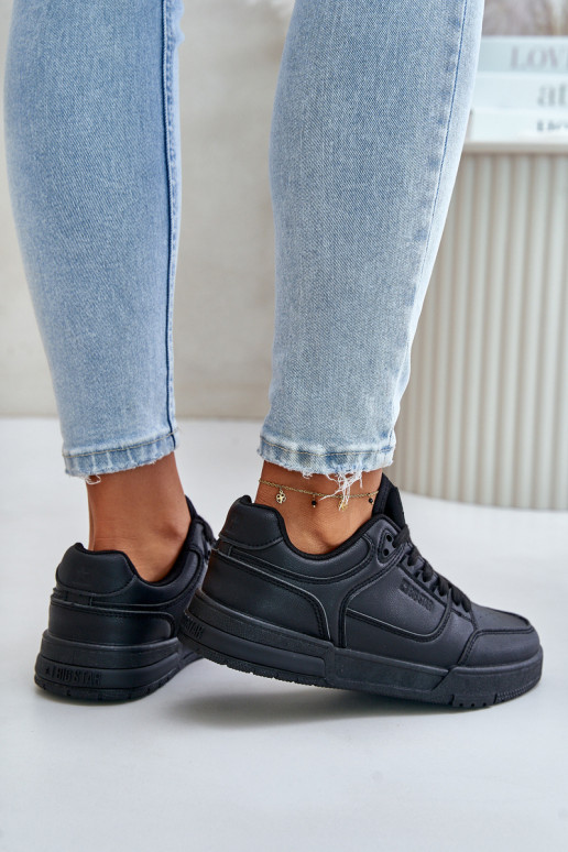 Sneakers Stilvollllschuhe Feminin Big Star OO274A551 Hi-Poly System schZuarze Farbe